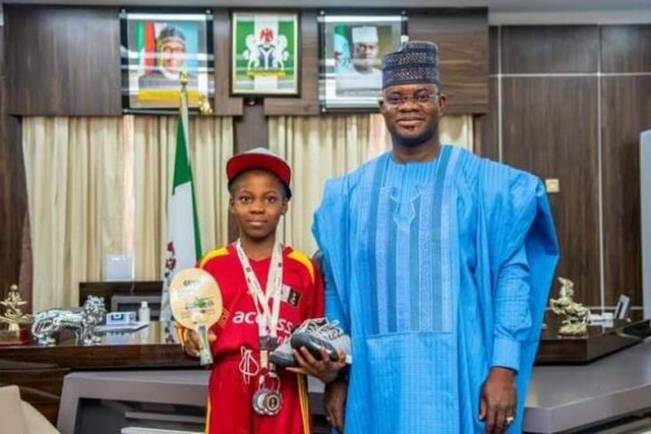 Yahaya Bello, awarded scholarships and cash donation to young athletes.