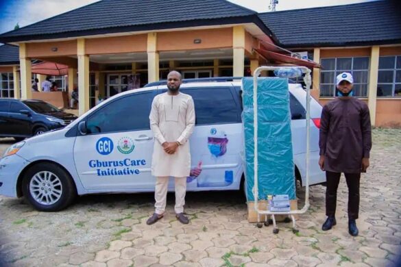 Arinze Chilo Offiah, donates medical equipment to Gburus care initiative