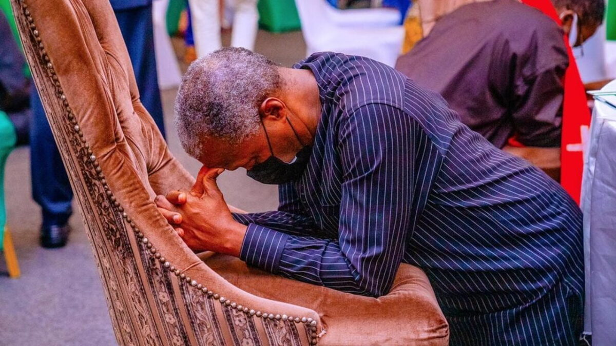 Osinbajo Leads Prayers Against Forces Of Evil, Hate, Division, Injustice
