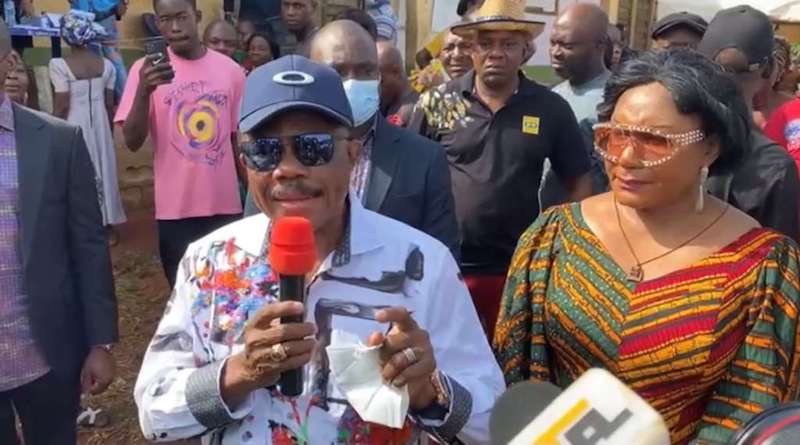 Anambra Election: Gov Obiano And His Wife Cast Their Votes In Aguleri