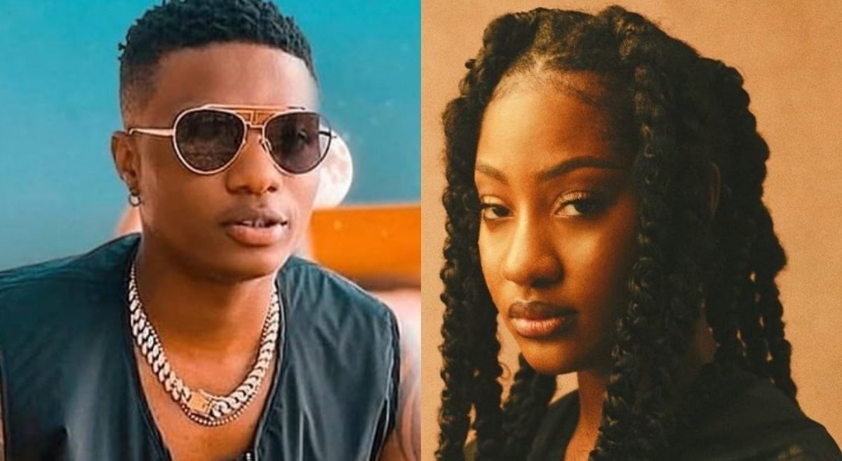 Tems’ Reacts As Wizkid Puts His Arm Around Her (Video)