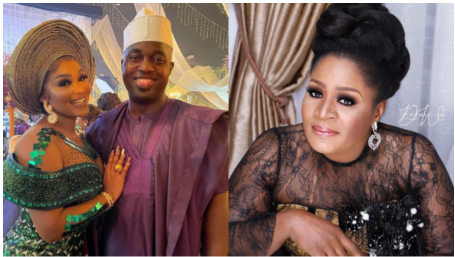Mercy Aigbe’s Husband’s 1st Wife Warns Them About Their Property