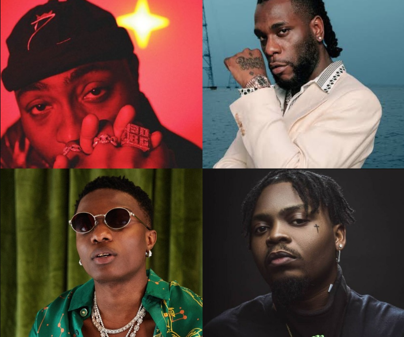 2022 Headies Nominees Include Davido, Burna Boy, Wizkid, Olamide, And Others