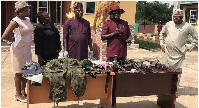 Amotekun Recovers Ak-47 Rifles, Ammunition Hidden In Forest In Oyo State