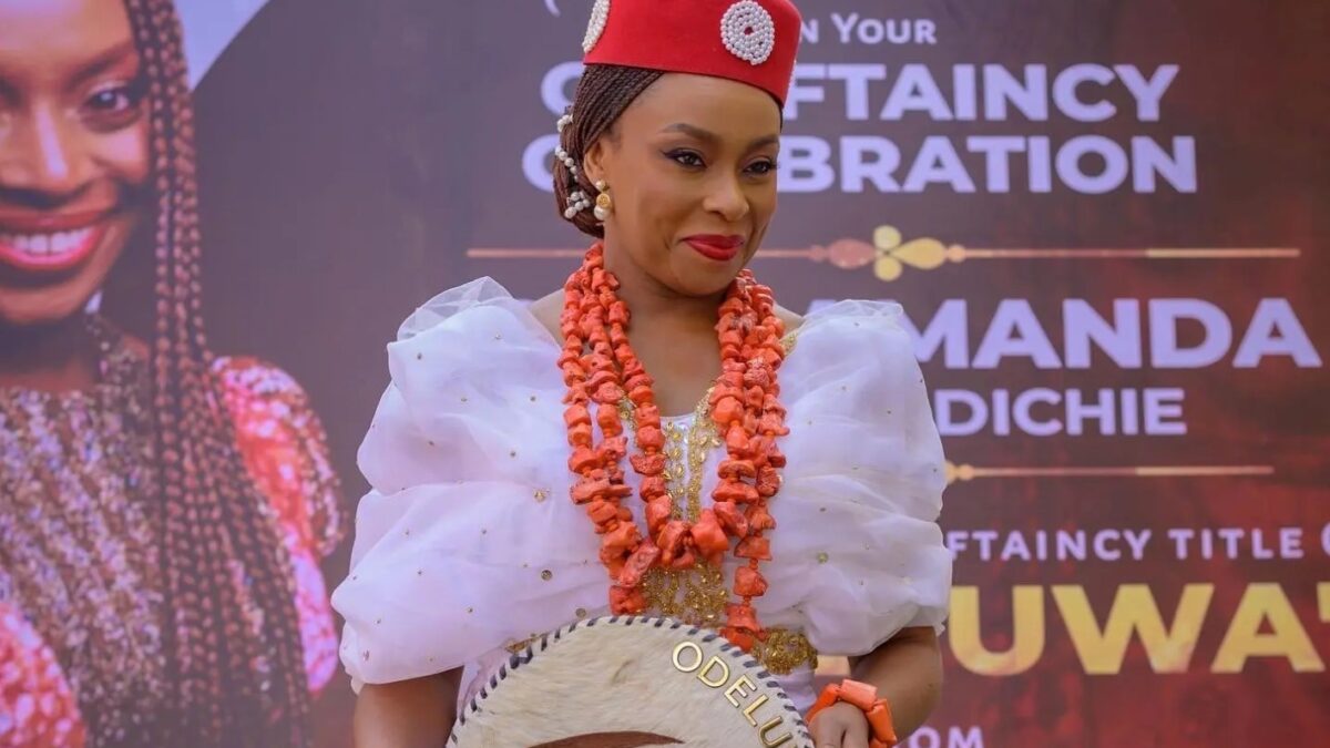 Chimamanda Speaks On Chieftaincy Title”I Hope My Title Inspires Little Girls To Keep Going”
