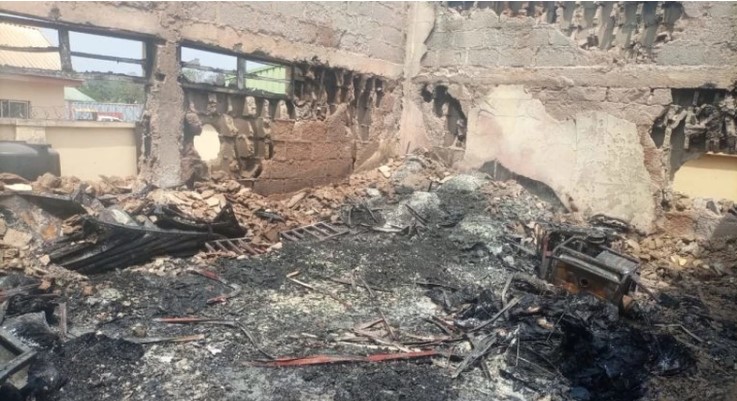 Gunmen Set INEC Office Ablaze, Destroy Election Materials In Anambra