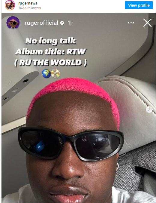 Ruger Has Revealed The Title Of His Upcoming Album