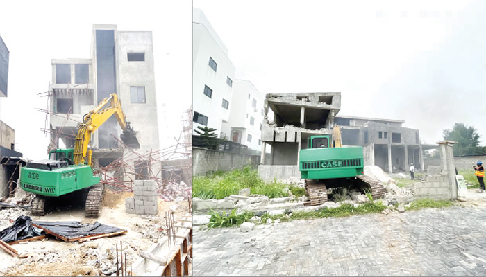 LASG Demolishes Illegal Structures On Banana Island